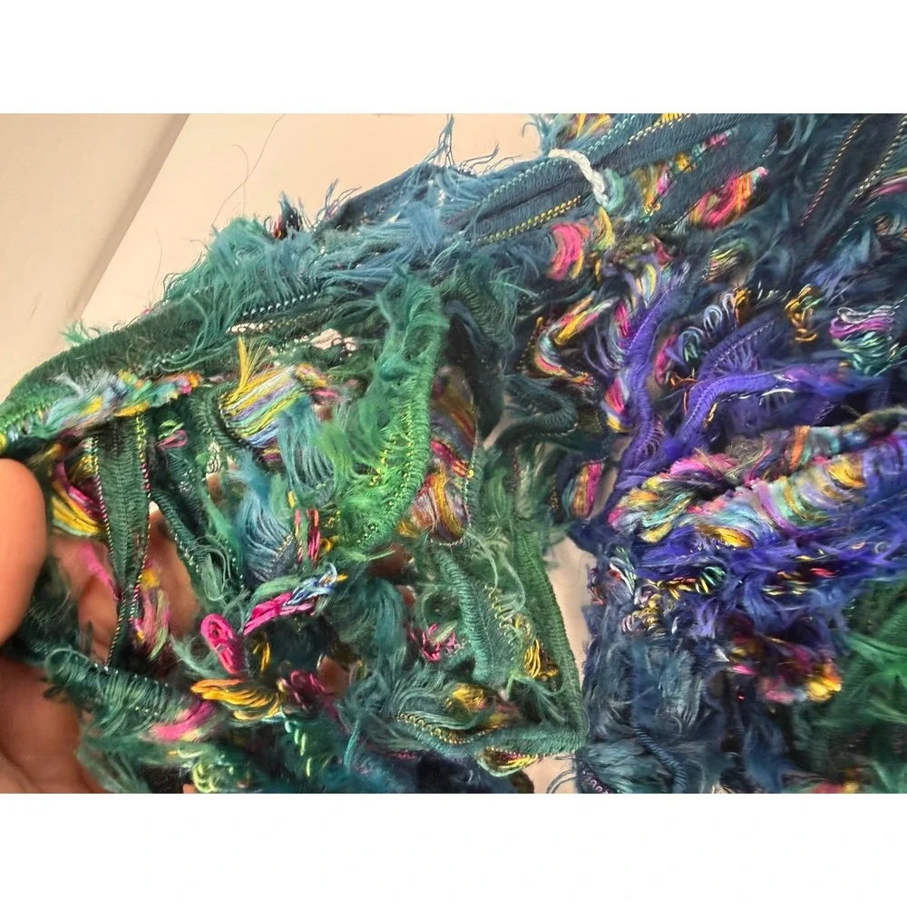 Great Adirondack Yarn Lot 4 Blueberry‎ Nylon Viscose Wool Green Blue Hand Dyed